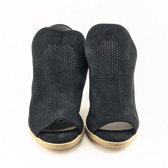 NEW Cole Haan Black Suede Slingback Bootie Size 5.5B - Picture 2 of 9